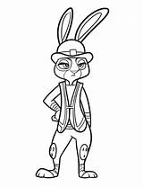 Zootopia Judy Coloring Hopps Pages Disney Para Police Officer Colorir Zootropolis Colouring Desenhos Drawing Kids Nick Printable Wilde Draw Fun sketch template
