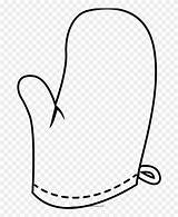 Oven Mitt Drawing Clipart Mits Coloring Line Pinclipart sketch template