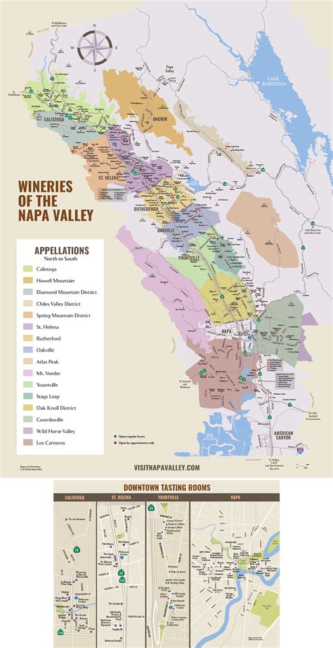 napa valley winery map plan  visit   wineries