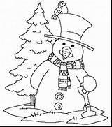Coloring Pages Tree Winter Christmas Printable Snowman Drawing Wonderland Shovel Kindergarten Preschool Scenes Season Templates Nature Clipart Print Colouring Sheets sketch template