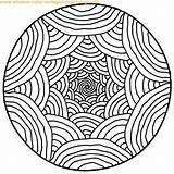 Mandalas Ausdrucken Ausmalbild Malvorlage Muster Erwachsene Malen sketch template