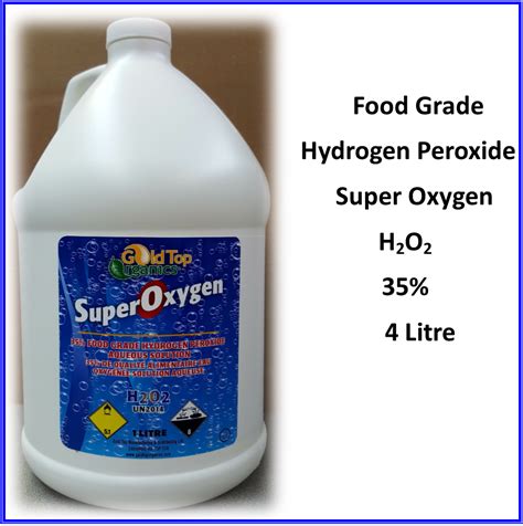 hydrogen peroxide super oxygen ho food grade gold top polar bear health water