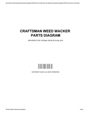 craftsman weed wacker parts diagram  michellekeever issuu