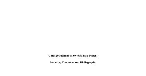 chicago manual  style sample paper footnotes google docs