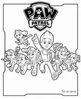 Patrol Paw Coloring Pages Color Kids Print Printable Para Colorear High Everest Dibujos Imprimir Canina Colorir Patrulha Quality Pintar Cartoon sketch template