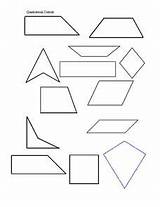 Quadrilaterals Template Pack sketch template