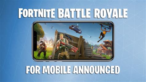 Fortnite Battle Royale For Mobile Announced Gameslaught