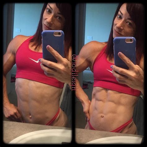 jodi leigh miller ifbb pro  instagram morning abs today unflexed