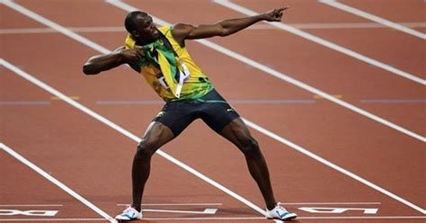 what s the story behind usain bolt s signature celebration