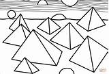 Calder Alexander Coloring Pyramids Pages Supercoloring sketch template