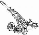 Howitzer Artillery Clipground sketch template