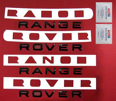 gloss black range rover evoque lettering upgrade kit frontrearwipestemplates ebay