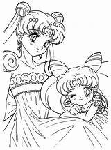 Sailor Moon Coloring Chibi Anime sketch template