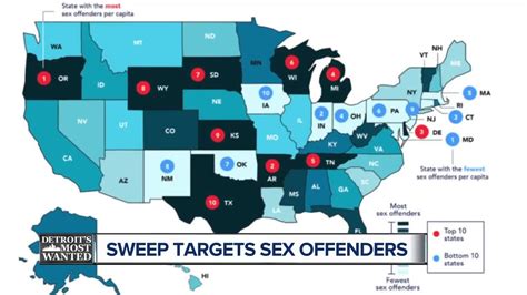 Number Of Sex Offenders By State Sex Offender Registries In The United