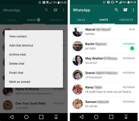 whatsapp updates bring notifications data usage  interface  phoneworld