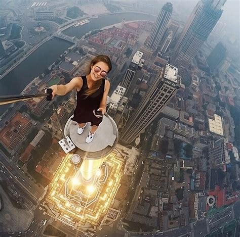 this russian girl takes the most reckless selfies