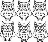 Coloring Owls Book Clip Clker Large sketch template