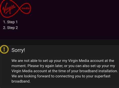 Cannot Register For A Virgin Media Account Virgin Media Community