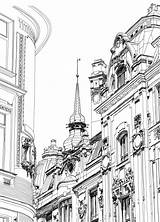 Prague Coloring Drawing Pisa 695px 15kb Paintingvalley Kidspressmagazine Places Around sketch template