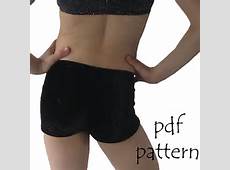 Gymnastics and dance shorts 1 pattern sewing pdf by tumblentwirl