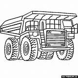 Coloring Pages Digger Truck Trucks Color Dump Kids Sheets Monster Boys Diggers sketch template