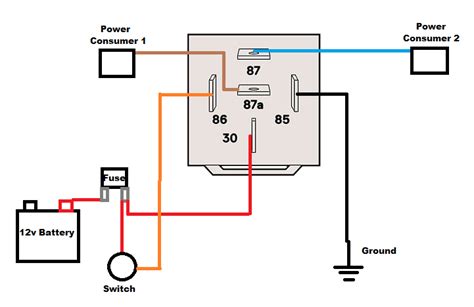 test   pin relay  wiring diagram