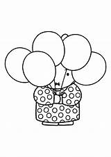 Miffy Ballonnen Nijntje Kleurplaten Kleurplaat Coloring4free Jarig Tekeningen Uitprinten Downloaden Picgifs sketch template