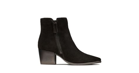 Isabella Zip Black Suede Womens Boots Clarks® Shoes Official Site