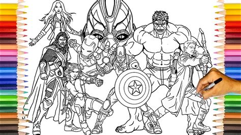 avengers colouring pages sadly  big fans  marvel  mightiest