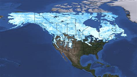 snow cover compared   snow cover  space earth earthsky
