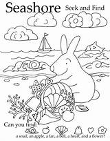 Find Pages Seek Preschool Summer Coloring Printable Search Worksheets Little Activities Printables Finds Bunny Kids Ocean Letter Kindergarten Getcolorings Color sketch template