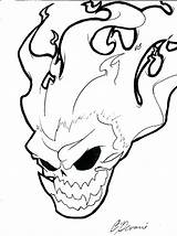Flames Skull Coloring Pages Clipartmag Drawing Skulls sketch template