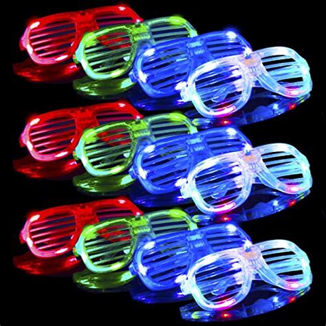 glow in the dark led glasses bulk light up rave glasses neon party