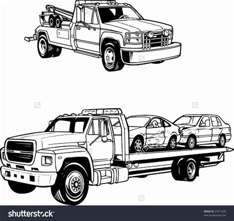flatbed tow truck coloring pages franklin pudding
