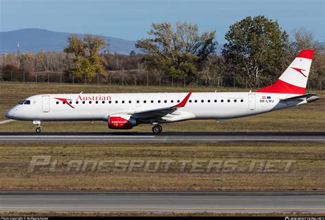 oe lwj austrian airlines embraer erj lr erj   lr photo  wolfgang kaiser id