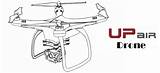 Drone Coloring Pages Uav Upair sketch template