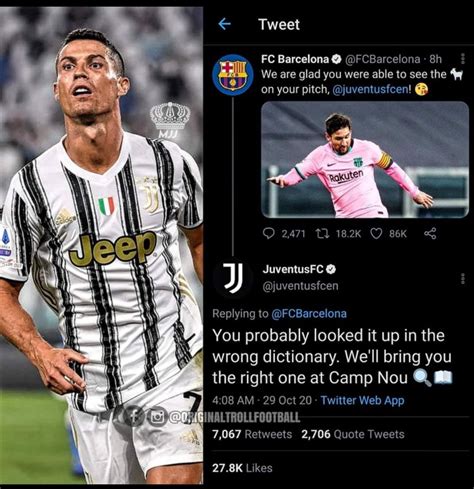 juventus replies barcelonas tweet sports nigeria