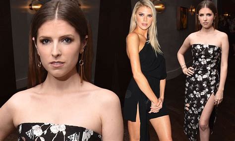 anna kendrick and charlotte mckinney flaunt their legs in revealing outfits at vanity fair party