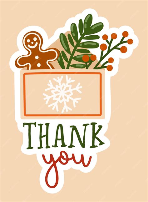 premium vector   mail sticker christmas small business