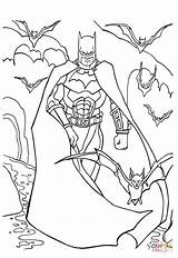 Coloring Batman Pages Bats sketch template