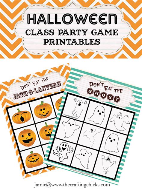 halloween class game printables  crafting chicks