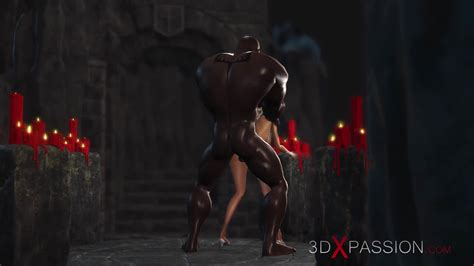 3dxpassion hot sex black guy plays with a sexy bride in the dungeon