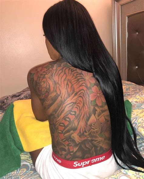 🌈pinterest Baddiejawn ️ Girl Back Tattoos Girl Tattoos Dark Skin