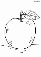 Apfel Malvorlage Manzana Obst Manzanas Malvorlagen Früchte sketch template