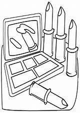 Coloring Pages Cosmetics sketch template