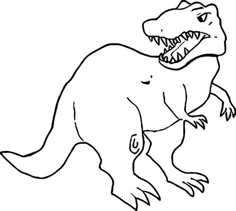 dinosaur tyrannosaurus rex color coloring page wecoloringpagecom