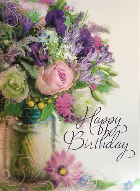 pin  grammie newman  birthday happy birthday flowers wishes  happy birthday cards