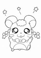 Hamtaro Hamster Ausmalbilder Character Animaatjes Malvorlagen sketch template