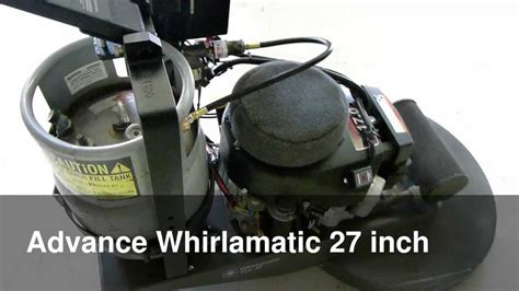 advance whirlamatic   propane buffer youtube