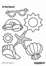 Beach Coloring Pages sketch template